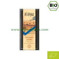 Chocolate con leche ecol�gico relleno de caramelo VIVANI